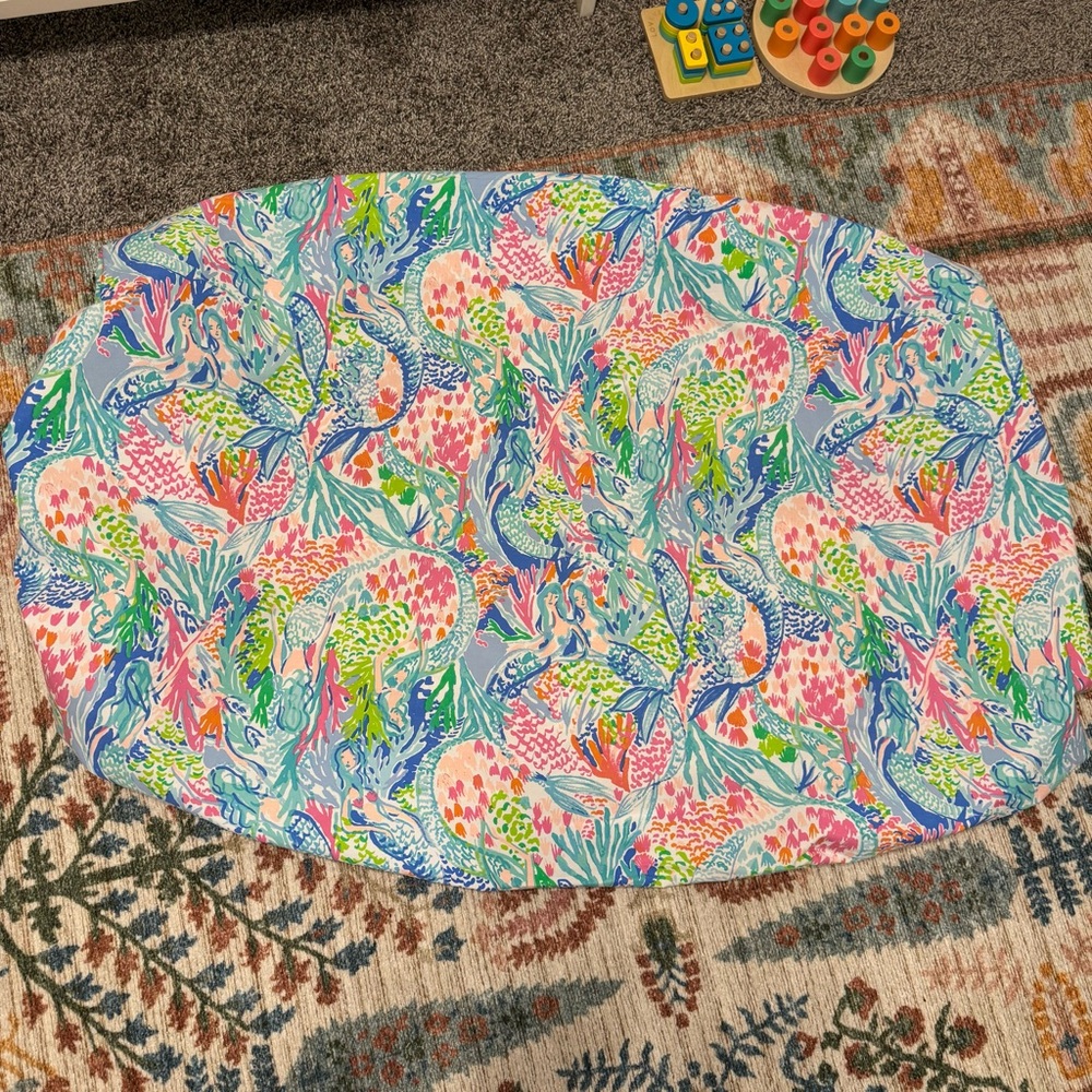 Lilly Pulitzer Pottery Barn Kids Baby Toddler Mermaids Cove Fitted Crib Sheet